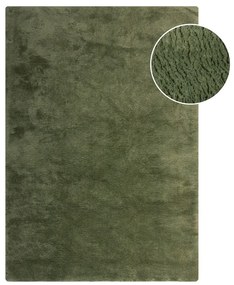 Ciemnozielona syntetyczna skóra 120x170 cm Faroe Wool Look Fur – Flair Rugs