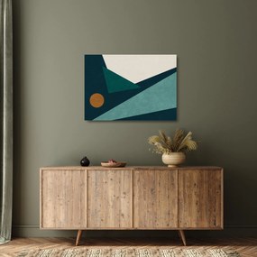 Obraz na szkle - Abstrakcja kubistyczna (70x50 cm)