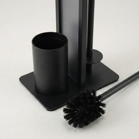 Stojak na papier toaletowy i szczotkę do WC z półką na telefon HYLLA,  65 cm