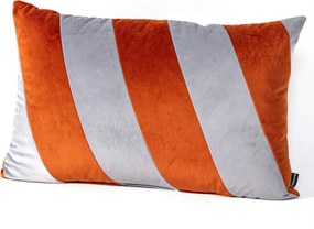 Poduszka Patchwork prostokątna grey copper