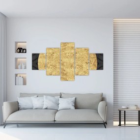 Obraz - Złota struktura N⁰2 (125x70 cm)