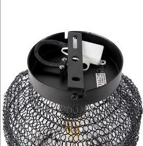 Orientalna lampa sufitowa czarna - Nidum Bene