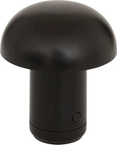 LED lampa stołowa FUNGHI 11,2 cm, czarna