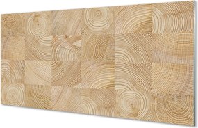 Szklany Panel Układ Drewnianych Kostek