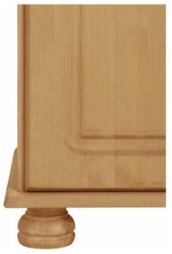Wysoka komoda z litego drewna sosnowego z sekretarzykiem 107x39 cm Mette – Støraa