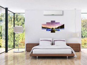 Obraz kolorowego pola (125x70 cm)