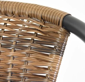 Zestaw krzeseł ogrodowych bistro,brązowe, 2 szt