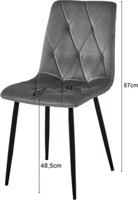 Beżowe pikowane krzesło tapicerowane na metalowych nogach K4-L23