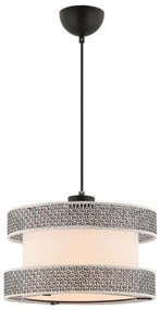 Lampa wisząca na linkę HALO 1xE27/60W/230V kremowa/szara