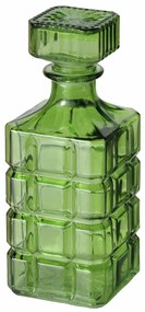 Zielona karafka ozdobna WHISKEY, 896 ml