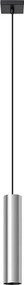 Chromowana lampa wisząca tuba - A414 K9-L45