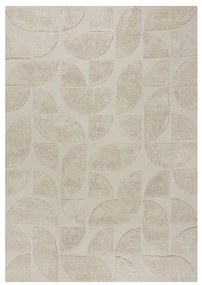 Kremowy bawełniany dywan tkany ręcznie 80x150 cm Ada Arch Geo – Flair Rugs