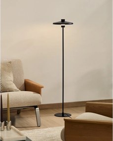 Czarna lampa stojąca z metalowym kloszem (wysokość 130 cm) Nuvira – Kave Home