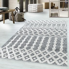 Dywan nowoczesny 3D La Casa szaro-kremowy 60 cm x 110 cm
