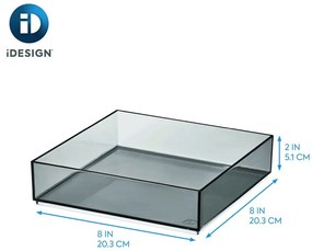 Organizer łazienkowy na kosmetyki z plastiku z recyklingu w kolorze matowej czerni – iDesign