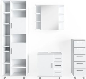 Zestaw mebli łazienkowych biały 60x33x60 ilias