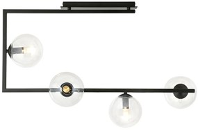 Loftowa lampa sufitowa z przezroczystymi kloszami - 8X D107 B1-G69