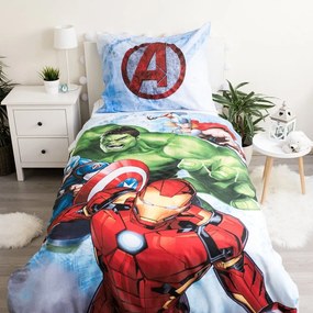 Dziecięca bawełniana pościel Jerry Fabrics Avengers Heroes, 140x200 cm
