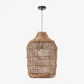 Lampa Sufitowa Wisząca Do Użytku Zewnętrznego Arantxa Miel - Czarna & Ø38 Cm - ↑55 Cm Arantxa - Sklum