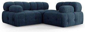 Ciemnoniebieska sofa 288 cm Ferento – Cosmopolitan Design