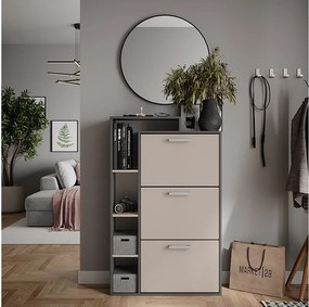 Wywrotka do butów antracyt/zielony 80x24.2x128.3 orlando