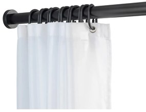 Czarny drążek teleskopowy do łazienki Wenko Luz, dł. 70-115 cm