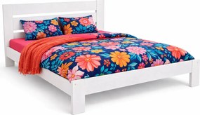 Łóżko podwójne w kolorze białym 160x200 D0-R95