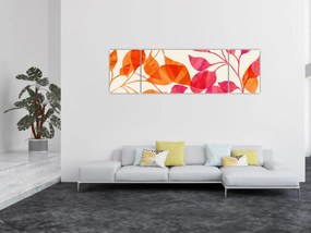 Obraz - Liście pomarańczy (170x50 cm)