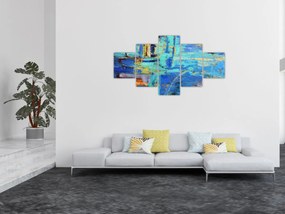 Obraz - Abstrakcyjny obraz olejny (125x70 cm)