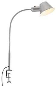 Brilo - Elastyczny Lampa stołowa z klipsem 1xE27/10W/230V srebrny