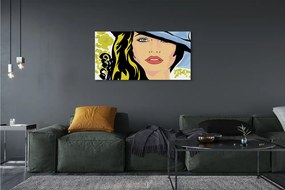 Fotoobraz na płótnie Kobieta w Kapeluszu