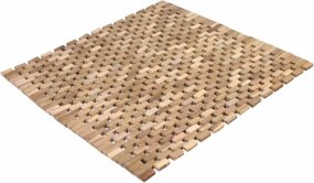 Antypoślizgowa mata, teak, naturalna, 50 x 48,5 cm