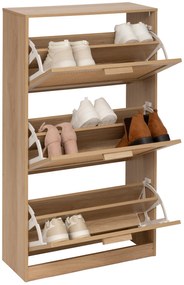 Szafka na buty wąska wysoka CANE, plecionka wiedeńska, 60 x 24 x 113 cm