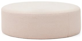 Jasnoróżowy puf z materiału bouclé Kaeli – Kave Home
