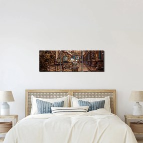 Obraz - Praga Clementinum (z zegarem) (90x30 cm)
