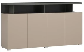 Komoda SERIO 4D 153cm congo/antracyt HELVETIA