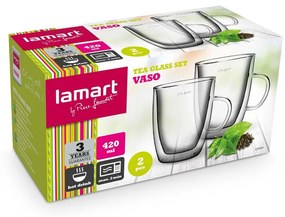 Lamart LT9008 zestaw szklanek Tea Vaso, 420 ml, 2szt.