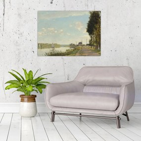 Obraz na szkle - Claude Monet, Argenteuil, reprodukcje (70x50 cm)