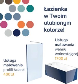 Usługa malowania wanny wolnostojącej GO COLOR