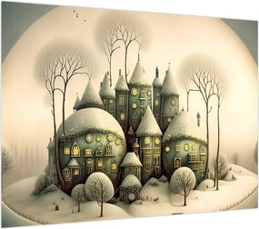 Obraz - Bajkowe domki (70x50 cm)