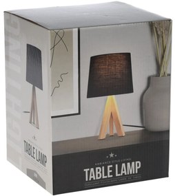 Lampa stojąca na drewnianych nogach, wys. 29 cm