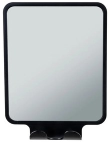 Lustro kosmetyczne z wieszakiem 14x19.5 cm Quadro Black – Wenko