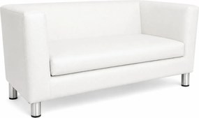 Sofa Monaco : Kolor nogi - Chrom, Kolor tkaniny - EKO-SKÓRA - 10D, Typ tkaniny - Eko-skóra , Wysokość nogi - 15 cm