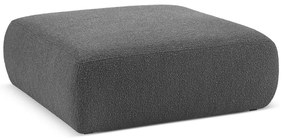 Ciemnoszary puf z materiału bouclé Molino – Micadoni Home