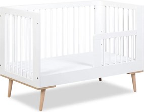Łóżeczko dziecięce Sofie 120x60 w stylu skandynawskim, kolor biały