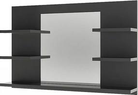 Szafka z lustrem w łazience antracyt 78x13.6x50 wilbur