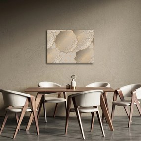 Obraz - Mandale w złotych odcieniach (70x50 cm)