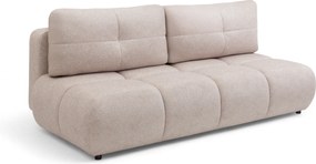 Kanapa Lerio z funkcją spania - jasno beżowa dzianina hydrofobowa Blur 02