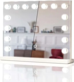 Aquamarin Lustro łazienkowe LED Hollywood 58 x 43 cm