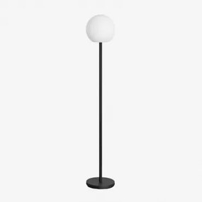 Bezprzewodowa Lampa Stojąca Led Z Żelaza Do Użytku Zewnętrznego Kiemery Czarna - Sklum